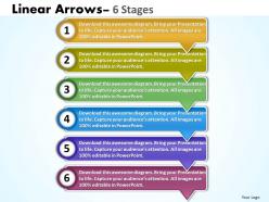 Linear arrows 6 stages 42