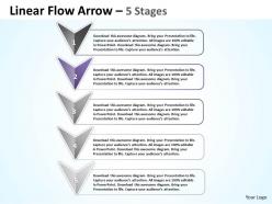 Linear flow arrow 5 stages 75