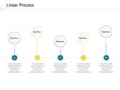 Linear process hospital management ppt gallery files