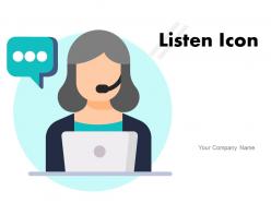 Listen Icon Customer Care Executive Complaint Conversation Communication