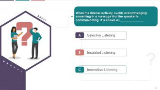 Listening In Business Communication Training Module On Business Communication Edu Ppt