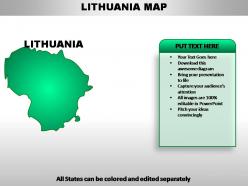 Lithuania country powerpoint maps