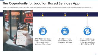 Location based services app pitch deck ppt template