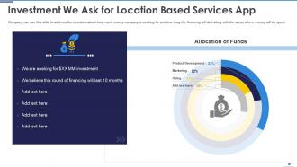 Location based services app pitch deck ppt template