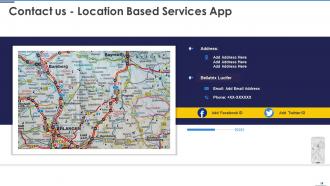 Location based services app pitch deck ppt template