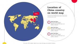 Location Of China Country On World Map