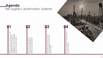 Logistics Automation Systems Powerpoint Presentation Slides