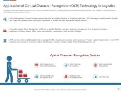 Logistics technologies that can form good value propositions for the company case competition complete deck