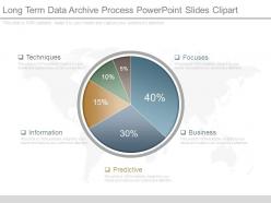 Long term data archive process powerpoint slides clipart