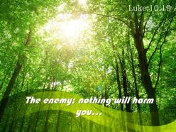 Luke 10 19 the enemy nothing will harm powerpoint church sermon