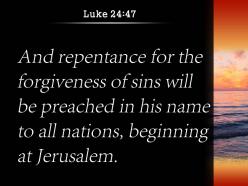 Luke 24 47 the forgiveness of sins powerpoint church sermon