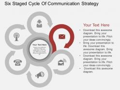 Lw six staged cycle of communication strategy flat powerpoint design