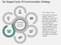 Lw six staged cycle of communication strategy flat powerpoint design