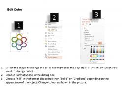 Lw six staged cycle of communication strategy flat powerpoint design