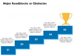 Major roadblocks or obstacles growth winner ppt powerpoint presentation tips