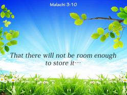 Malachi 3 10 that there will not be room powerpoint church sermon