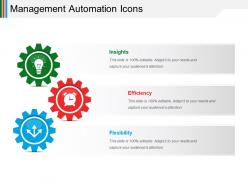 Management automation icons powerpoint slide show