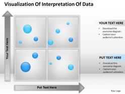 Management consultant visualization of interpretation data powerpoint templates 0528