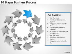 Management strategy consulting 10 stages business process powerpoint templates ppt backgrounds for slides