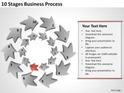 Management strategy consulting 10 stages business process powerpoint templates ppt backgrounds for slides