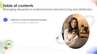 Managing Disruption In Android Phone Manufacturing And Distribution Complete Deck Analytical Ideas