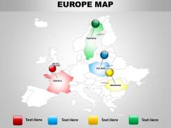 Map is showing the european continent 1114