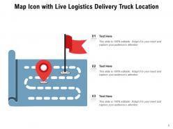 Map Location Direction Exhibiting Magnifying Logistics Illustrating Navigation