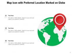 Map Location Direction Exhibiting Magnifying Logistics Illustrating Navigation