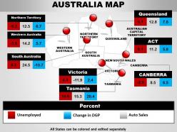 Map of australian destination 1314