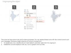 Map of india with gender ratio analysis powerpoint slides