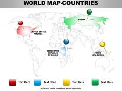 Map of the world continents 1114