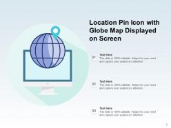 Map Pin Icon Location Depicting Globe Representing Travel Journey