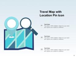 Map Pin Icon Location Depicting Globe Representing Travel Journey