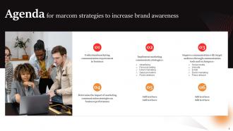 Marcom Strategies To Increase Brand Awareness Powerpoint Presentation Slides Pre-designed Graphical