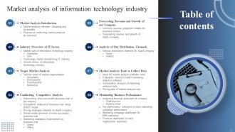 Market Analysis Of Information Technology Industry Powerpoint Presentation Slides MKT CD Content Ready