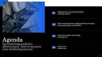 Marketing Analytics Effectiveness How To Measure Your Marketing Success Complete Deck