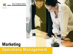 Marketing operations management powerpoint presentation slides