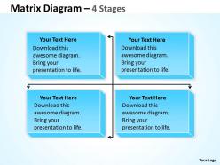 Matrix chart diagram