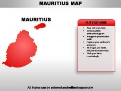 Mauritius country powerpoint maps