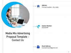 Media mix advertising proposal template powerpoint presentation slides