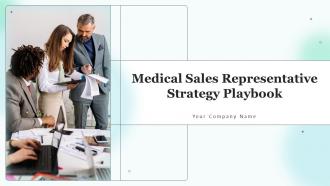 Medical Sales Representative Strategy Playbook Powerpoint Presentation Slides