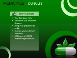 Medicine capsules powerpoint presentation slides db