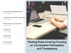 Meeting Rules Conversation Transparency Agenda Management Information