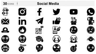 Mega Icons Bundle with 2400 colored and black and white icons in PowerPoint EPS and PNG format