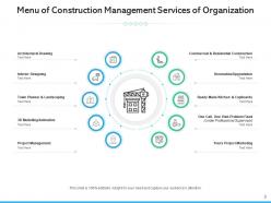 Menu of services marketing service education service project management