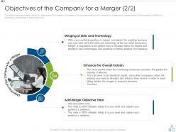 Merger strategy to foster diversification and value creation powerpoint presentation slides