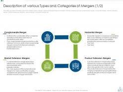 Merger strategy to foster diversification and value creation powerpoint presentation slides