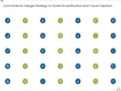 Merger strategy to foster diversification and value creation powerpoint presentation slides