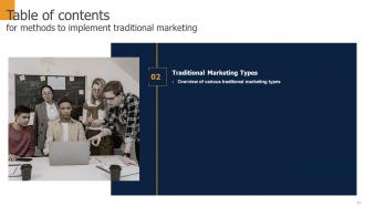 Methods To Implement Traditional Marketing MKT CD V