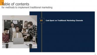 Methods To Implement Traditional Marketing MKT CD V